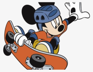 Skateboarding Clipart Mickey Mouse Clubhouse - Mickey Mouse