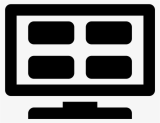 It's A Tv Four Small Box's On One Big Square - Web Channel Icon