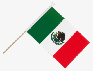 Hand Waving Flag 6x9" - Mexican Flag Transparent Background