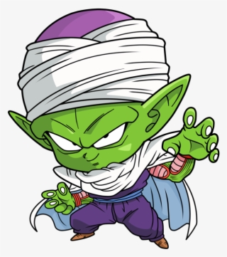 Piccolo Partying Png Vector Royalty Free - Drawing Chibi Piccolo
