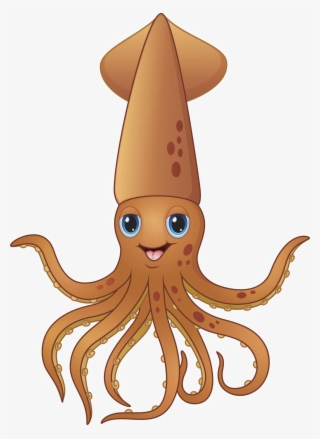 Antarctic Squid Png Image Background - Squid Cartoon