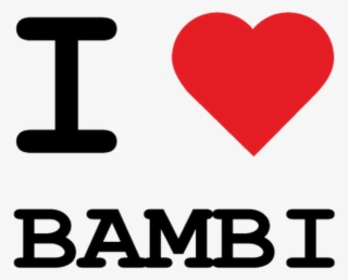 T-shirt I Love Bambi - Stickers I Love My Family