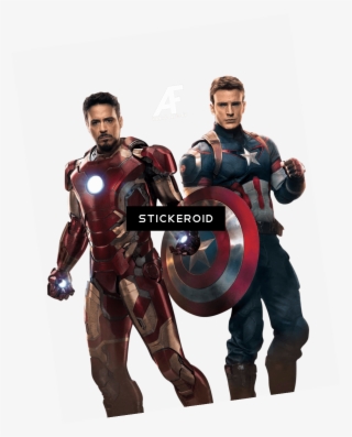 Avengers Ironman Captain America - Iron Man Capitán América