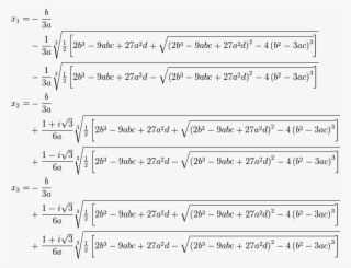 Third Degree Equation Formula