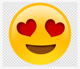 Emoji Love Face Png Clipart Emoji Emoticon Smiley - Light Grey Circle