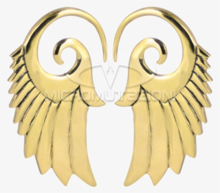 Brass Wings Spiral Hooks Ear - Italy