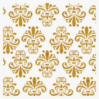 Gold Flower Background - Background Wallpaper Design Png