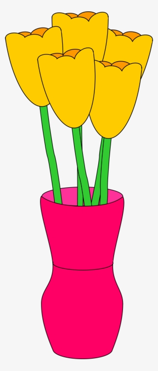 Go To Image - Tulip In Vase Clipart