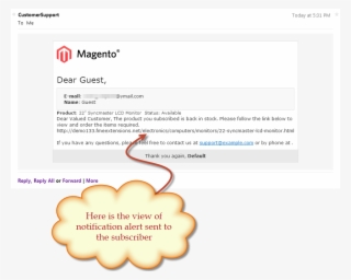 Out Of Stock Notification - Out Of Stock Notification Email