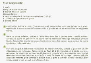 Recette Gâteau Roulé Au Nutella - Recette De Roulé Au Nutella A Imprimer