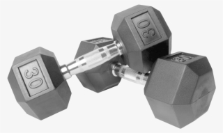 Download - Xmark 30 Lbs. Rubber Hex Dumbbells - Set