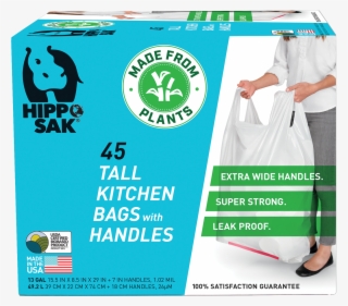 Learn More - Hippo Sak Plant Based - Tall Kitchen Bags