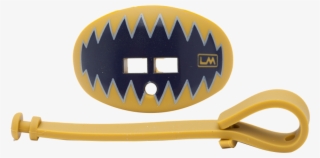 Loudmouthguards Shark Teeth Navy Blue Gold - Blue