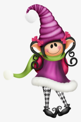 Elves On Overtime - Gnomes In Winter Clipart