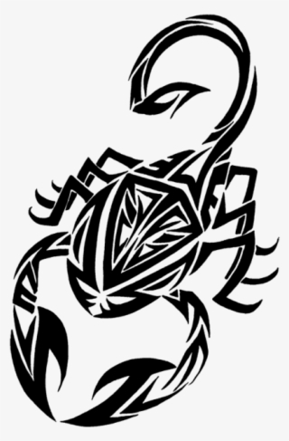 Tribal Scorpio Tattoo Stencil - Tribal Scorpio