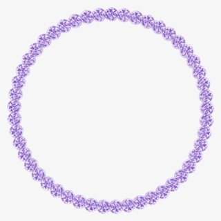 Mq Purple Round Frame Frames Border Borders - Big Dot Of Happiness - Silhouette Couples Baby Shower