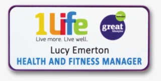 R4 Name Badge In A Slim Purple Frame C19