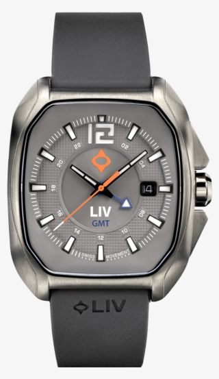 Liv Rebel-gmt Swiss 24 Hour Dual Time Gray Dial - Društvo Pozitivne Energije Rara Astra