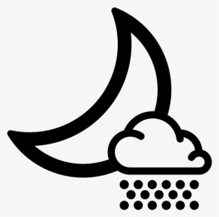 Simple Weather Icons2 Scattered Snow Night - Cloud