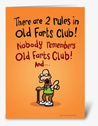 Old Farts Club Father's Day Card Greeting Card - Father's Day Card Front