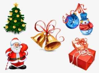 Xmas Elements Png Pic - Christmas Santa Images Png