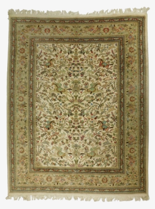 Hand Knotted Persian Tabriz Hunting Rug - Tabriz Rug