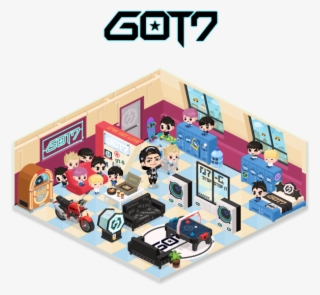 Jacksonwang Bar On Twitter - Got7 - 12 Photo Posters + Sticker Set A3 Size Bromide