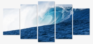 Thundercloud 5 Piece Canvas Art Wall - Ocean