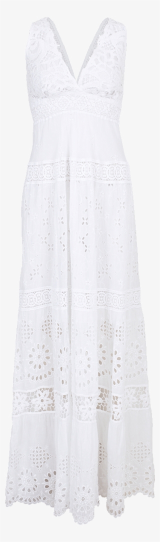 Temptation Positano Europa Lace Maxi Dress In White - Dress