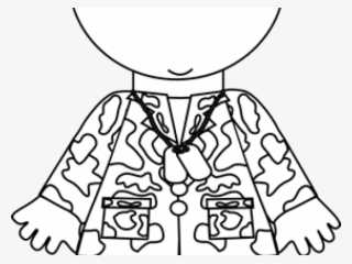 Army Clipart Outline - Clip Art