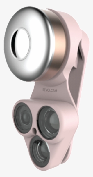 Revolcam In Flamingo With Rose Gold Light - Camera Lens