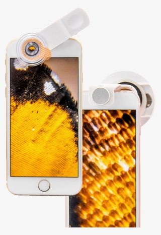 Hi-mag Lens, With An Active Light Source Built In, - Aidmics Uhandy Mobilephone Microscope (duet)