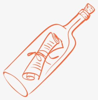 Lost - Bottle Note Drawing