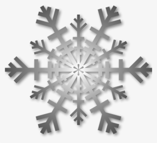 Silver Snowflake With Shadow - Silver Snowflakes