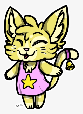 Cute Little Kitty Girl - Cartoon