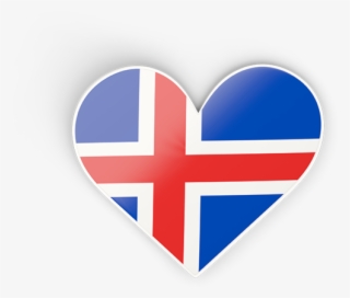 Illustration Of Flag Of Iceland - Iceland Flag Heart