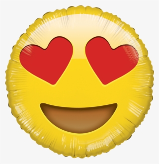 Globo Emoji Enamorado Hb - Heart Eye Emoji Balloon