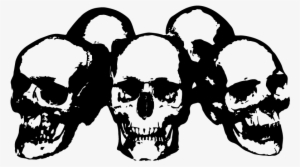 Human Skull Silhouette Vector - Graphics