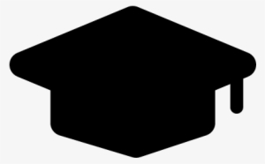 University Graduates Cap Silhouette Vector - University Clipart