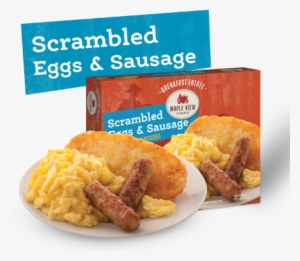 Egg, Milk, Wheat - Sausage And Eggs Png