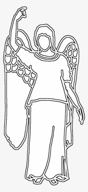 Beautiful Angel Silhouette - Silhouette