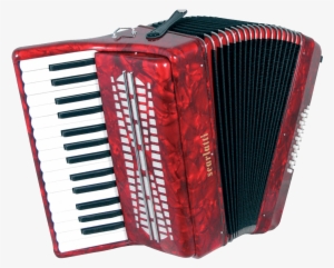 Accordion Bright Red - Scarlatti Accordions Scarlatti 24 Bass Accordion -