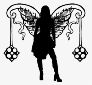 Female Angel/fairy Silhouette 5 By Viktoria-lyn On - Fairy Silhouette Png
