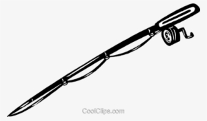 Fishing Pole Royalty Free Vector Clip Art Illustration - Power Strip