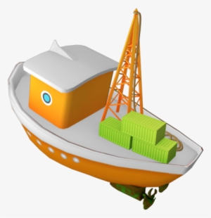 Scifikid 3d Printer Model Cargo Boat, - Scale Model