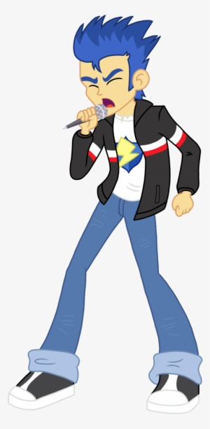 Mlprocker123, Equestria Girls, Eyes Closed, Flash Sentry, - Cartoon