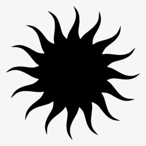 Sun Star Bw Clip Art At Clker - Greek God Apollo Symbol Sun