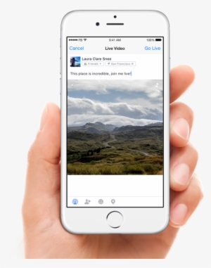 Photo Pre Live Set Up Ios Zpsutvjyina - Iphone With Facebook On Screen