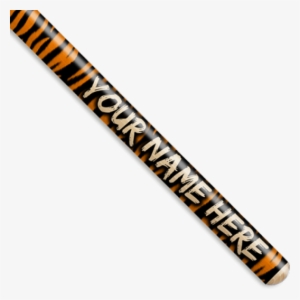 Orange Tiger Stripe Personalized Custom Drumsticks - Personalized Drumsticks (1 Pair With Each Order) Lightning