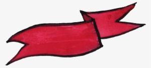 Png File Size - Red Watercolor Banner Png